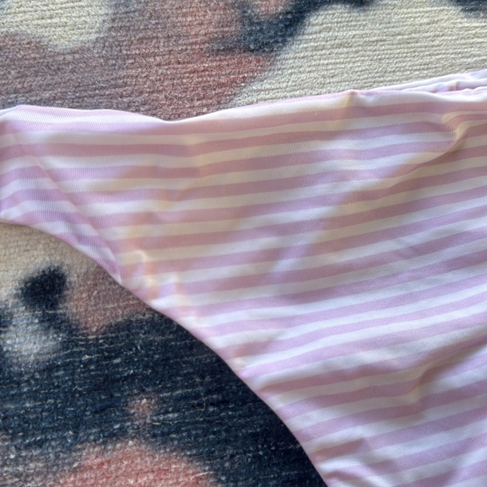 Mai Underwear Pink and White Striped Bikini Bottom - Picture 2 of 4